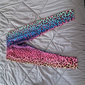 Lisa Frank inspired kids leggings
